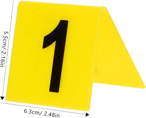 10pcs Acrylic Crime Scene Markers Mysterious Game Number Plate for Wedding Party Decor in Saudi Arabia