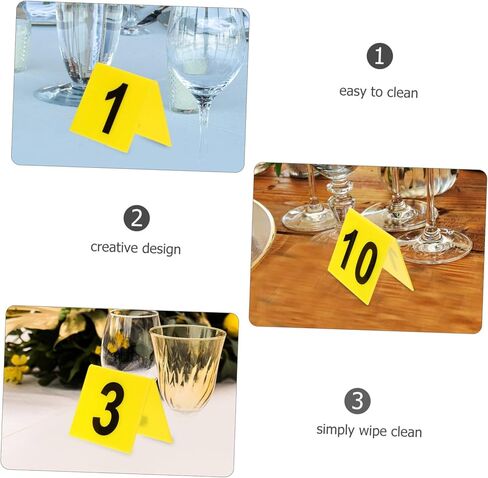 10pcs Acrylic Crime Scene Markers Mysterious Game Number Plate for Wedding Party Decor in Saudi Arabia