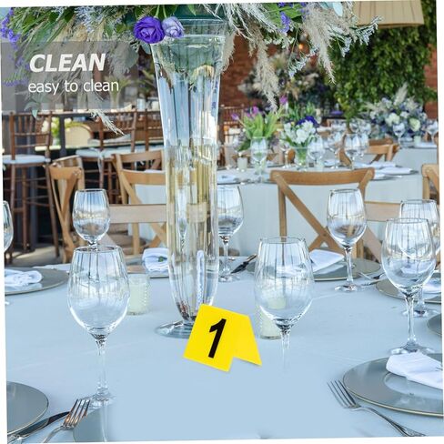 10pcs Acrylic Crime Scene Markers Mysterious Game Number Plate for Wedding Party Decor in Saudi Arabia
