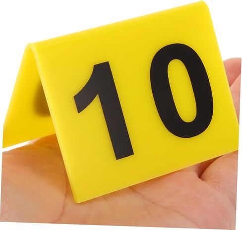 10pcs Acrylic Crime Scene Markers Mysterious Game Number Plate for Wedding Party Decor in Saudi Arabia