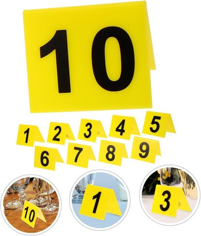 10pcs Acrylic Crime Scene Markers Mysterious Game Number Plate for Wedding Party Decor in Saudi Arabia