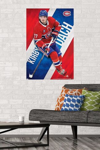 Trends International NHL Montreal Canadiens - ملصق حائط Kirby Dach 23، مقاس 34 طولًا × 22.4 عرضًا، إصدار غير مؤطر in Saudi Arabia