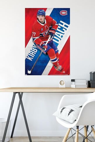 Trends International NHL Montreal Canadiens - ملصق حائط Kirby Dach 23، مقاس 34 طولًا × 22.4 عرضًا، إصدار غير مؤطر in Saudi Arabia