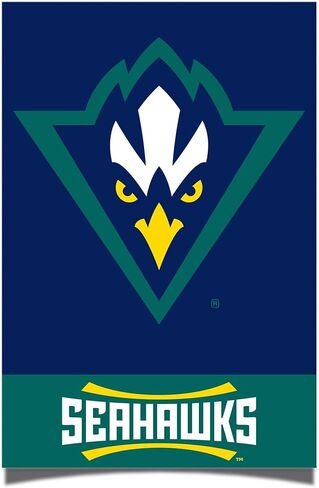 ملصق جامعة صبار الصحراء في ولاية كارولينا الشمالية ويلمنجتون UNCW Seahawks مقاس 11 × 17 بوصة ديكور مكتب الغرفة ديكور رسمي للمروحة (11 × 17 بوصة، الإصدار 1A) in Saudi Arabia
