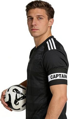 18 حزمة من أحزمة الكابتن لكرة القدم وكرة القدم والرجبي، أشرطة كابتن قابلة للتعديل بخطاف وحلقة، 6 ألوان (3 لكل منها)، مرئية للحكم، قابلة للغسل، تناسب المراهقين الأكبر سنًا والبالغين، 10-13 بوصة في العضلة ذات الرأسين in Kuwait