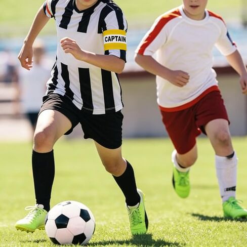 18 حزمة من أحزمة الكابتن لكرة القدم وكرة القدم والرجبي، أشرطة كابتن قابلة للتعديل بخطاف وحلقة، 6 ألوان (3 لكل منها)، مرئية للحكم، قابلة للغسل، تناسب المراهقين الأكبر سنًا والبالغين، 10-13 بوصة في العضلة ذات الرأسين in Kuwait