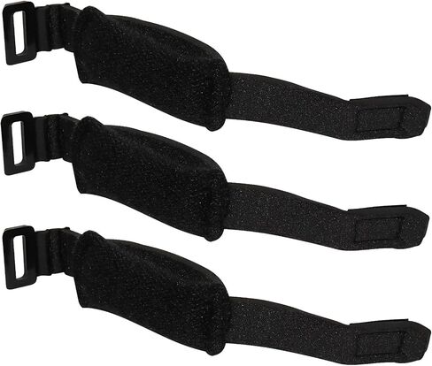 Hordion 3pcs سلسلة الغيتار كتم الصوت المثبط، أسود قابل للتعديل باس الغيتار الحنق كتم الصوت المخفض الضوضاء سلسلة كاتم الصوت للجيتار باس الصوتية الكهربائية، 185mm / 7.28 " in Saudi Arabia