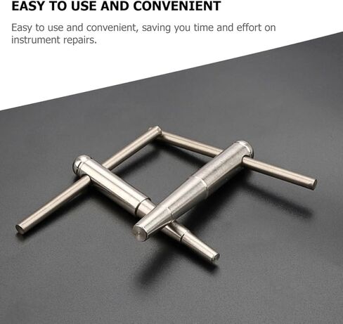 طقم أدوات إصلاح البوق من توياندونا، مجموعة صيانة أدوات الرياح مكونة من 3 قطع مع أداة تصحيح الرقبة وإصلاح الانبعاج للعناية بالآلات النحاسية، 8.38 × 0.62 × 0.62 بوصة in Kuwait