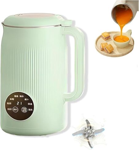 8-in-1 Multifunctional Nut and Milk Maker, Approx. 1.2L, Makes Homemade Plant-Based, Oat with Delay Start and Self-Cleaning Functions(Green) in Saudi Arabia