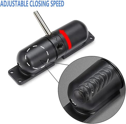 AA49 2X إغلاق زنبركي آمن للباب، مفصل إغلاق قابل للتعديل، للذات in Kuwait