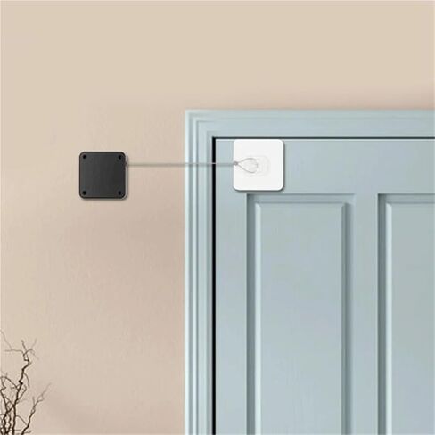 No Punching Door Closer Pull Cord Closers Adjustable Surface Stop Bracket Type(Black G549A) in Saudi Arabia
