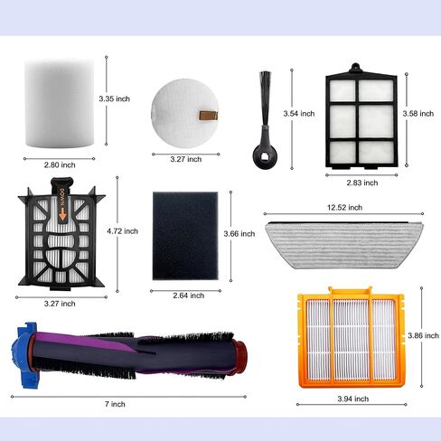 19Pcs Replacement Part for Shark Power Detect Pro AV2800ZE AV2820AE AV2820ZE RV2820AE RV2820ZE RV2820YE AV2810YS Robot Vacuum in Saudi Arabia