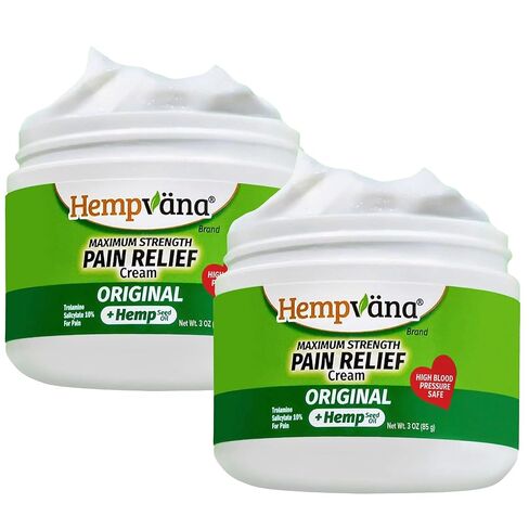 حزمة إغاثة هيمفانا 2 مع مستخلص البذور - يخفف الالتهاب والعضلات والمفصل والظهر والركبة والأعصاب والتهاب المفاصل - مصنوع في الولايات المتحدة الأمريكية 4oz خالية من البارابين ، نباتي خالي من القسوة كما شوهد على شاشة التلفزيون in Kuwait