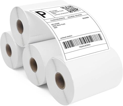 ADHES 4x6 Thermal Shipping Labels 10 Pack – 220 Labels Per Roll, 2200 Total, Top-Coated Strong Adhesive Thermal Label Printer Paper, BPA/BPS Free 4x6 Shipping Labels for Mailing and Packaging in Saudi Arabia