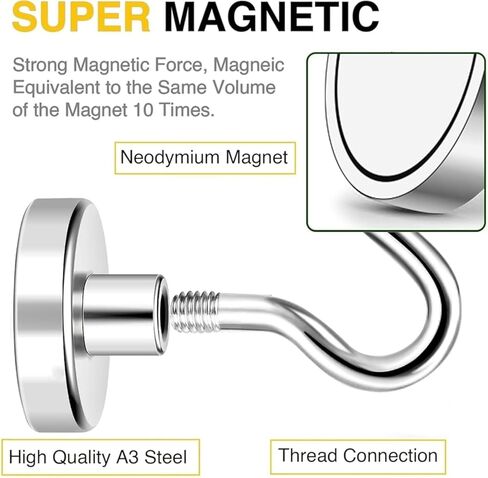 10 Pack Magnetic Hooks, Magnet Hook Cruise Cabin Ship Essentials,Magnetic Cruise Hooks for Hanging, Classroom, Office, and Kitchen(Silver) in Saudi Arabia