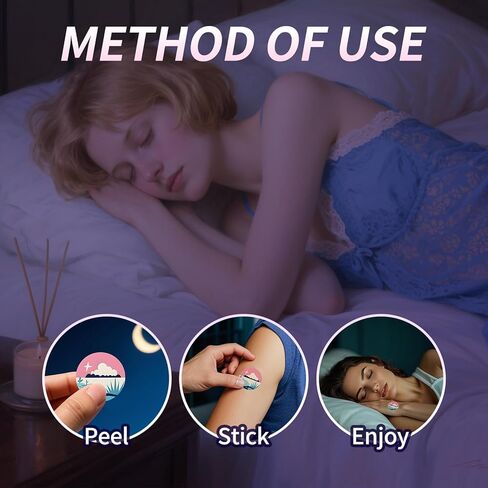 رقعات نوم للبالغين، 60 عبوة من رقعات النوم العميقة المطورة، مكونة من مكونات طبيعية بالكامل، راحة ليلية تدوم طويلاً لكل من الرجال والنساء، سهلة الاستخدام طوال الليل-B03 in Kuwait