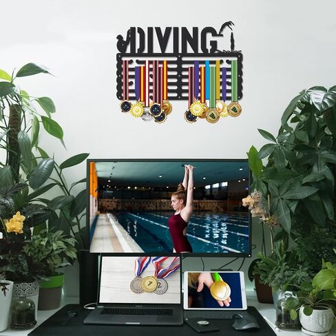 SUPERDANT Medal Hangers Medal Holder Personalised Medals Rack Wall Mount Medals Hanging Non-Slip Hangers Hooks for Man Woman Gift in Saudi Arabia