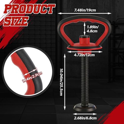 Foilswirl 2 Sets Adjustable Kettlebell Handle for Weight Plates and Dumbbells, Ergonomic Home Gym Fitness Materials for Strength Training, Durable Kettlebell Handle Grip in Saudi Arabia