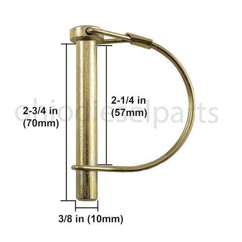 PTO Shaft Locking Pin 3/8" x 2-1/4" (Pack of 10) in Kuwait