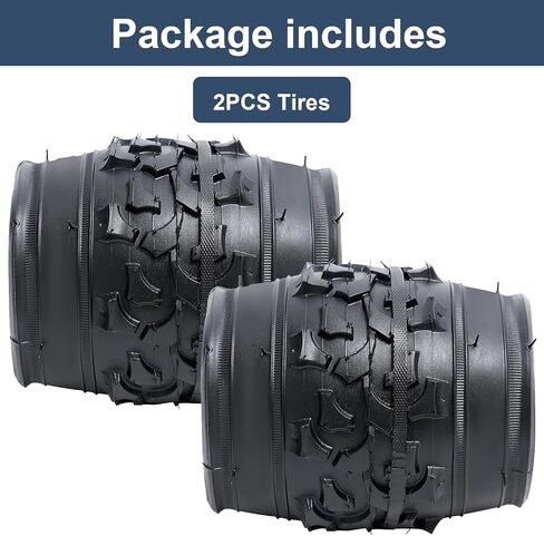 YUNSCM 2-PCS 20" Bike Tires 20x1.75/47-406 Compatible with Mountain Bike 20 x 1.75 Bicycle Tires(Y-1435) in Saudi Arabia