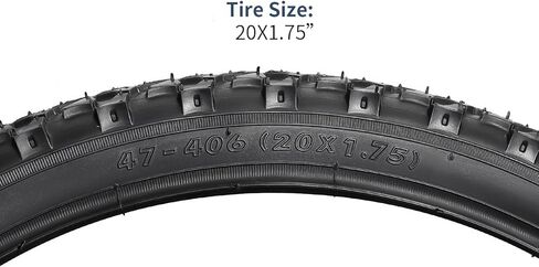 YUNSCM 2-PCS 20" Bike Tires 20x1.75/47-406 Compatible with Mountain Bike 20 x 1.75 Bicycle Tires(Y-1435) in Saudi Arabia