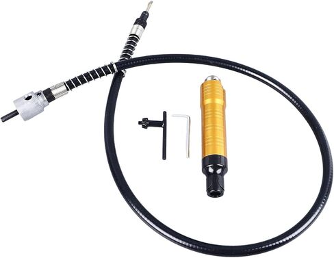 أداة تمديد محول العمود المرن لمحول المثقاب الكهربائي مع ملحق عمود من الفولاذ المقاوم للصدأ المطاطي للمطاحن وآلات النقش وأدوات التلميع (نمط الفولاذ المقاوم للصدأ) in Kuwait