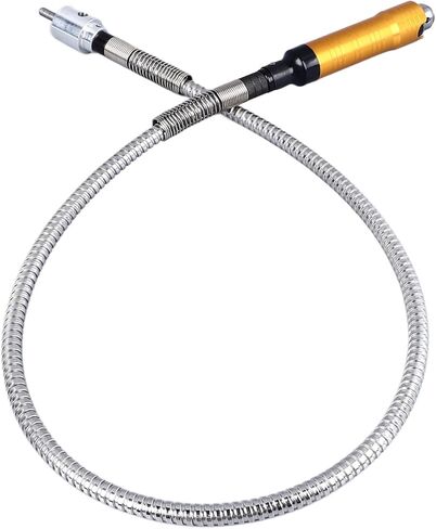 Flexible Shaft Adapter Extension Tool for Power Drill Converter with Rubber Stainless Steel Shaft Attachment for Grinders Engraving Machines and Polishing Tools (Stainless Steel Style) in Saudi Arabia