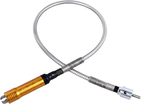 Flexible Shaft Adapter Extension Tool for Power Drill Converter with Rubber Stainless Steel Shaft Attachment for Grinders Engraving Machines and Polishing Tools (Stainless Steel Style) in Saudi Arabia