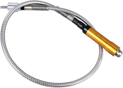Flexible Shaft Adapter Extension Tool for Power Drill Converter with Rubber Stainless Steel Shaft Attachment for Grinders Engraving Machines and Polishing Tools (Stainless Steel Style) in Saudi Arabia