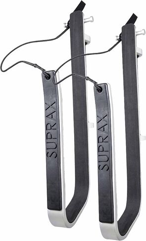 SurfStow Transport SUPRax 50050-2 نظام لوحة واحدة للتركيب على القارب/السكك الحديدية | للدعائم الزاوية | رف لوح التجديف واقفًا | تخزين لوحة SUP | | معدني | 26 × 11 × 4 بوصة in Kuwait