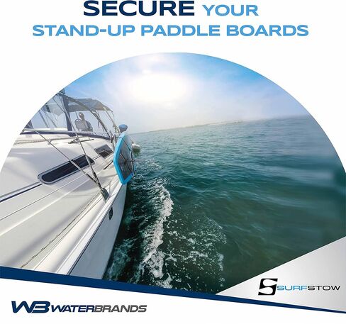 SurfStow Transport SUPRax 50050-2 نظام لوحة واحدة للتركيب على القارب/السكك الحديدية | للدعائم الزاوية | رف لوح التجديف واقفًا | تخزين لوحة SUP | | معدني | 26 × 11 × 4 بوصة in Kuwait