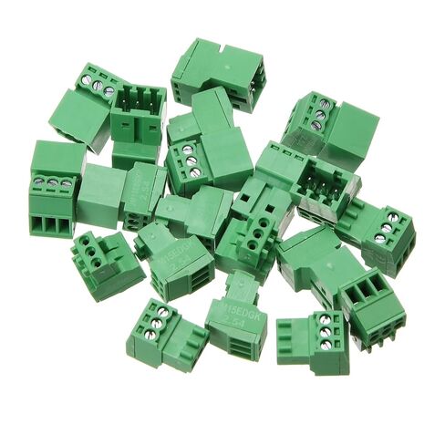 MECCANIXITY 10 Pcs 2 Pin 2.54mm Pitch PCB Mount Screw Terminal Block Connector Plug Socket Panel Mount Pluggable Type Connector 125V 4A for 28-16AWG Cable for Electronic Device Chip in Saudi Arabia