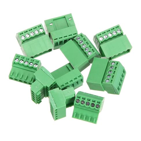 MECCANIXITY 10 Pcs 2 Pin 2.54mm Pitch PCB Mount Screw Terminal Block Connector Plug Socket Panel Mount Pluggable Type Connector 125V 4A for 28-16AWG Cable for Electronic Device Chip in Saudi Arabia