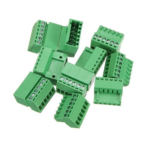 MECCANIXITY 10 Pcs 2 Pin 2.54mm Pitch PCB Mount Screw Terminal Block Connector Plug Socket Panel Mount Pluggable Type Connector 125V 4A for 28-16AWG Cable for Electronic Device Chip in Saudi Arabia