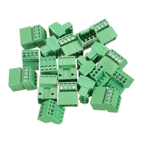 MECCANIXITY 10 Pcs 2 Pin 2.54mm Pitch PCB Mount Screw Terminal Block Connector Plug Socket Panel Mount Pluggable Type Connector 125V 4A for 28-16AWG Cable for Electronic Device Chip in Saudi Arabia