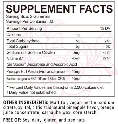 4-in-1 Nuora Premium Feminine Balance Gummies & PH Balance Gummies for Women - Immune Support & Healthy Odor & Flora - Vegan,Non-GMO - Hawaiian Pineapple,60 Count in Kuwait
