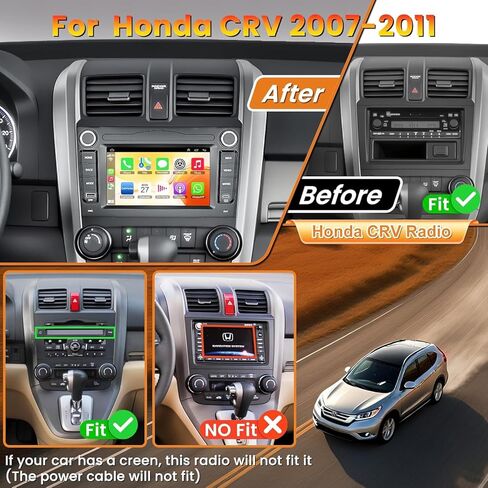راديو ستيريو للسيارة Honda Civic 2006-2011، Android 13.0 (4G RAM 64G ROM) شاشة لمس 9 بوصة يدعم Carplay/Android Auto، نظام تحديد المواقع العالمي (GPS) وبلوتوث، كاميرا احتياطية وراديو FM in Saudi Arabia