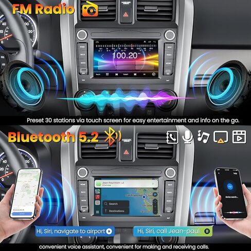 راديو ستيريو للسيارة Honda Civic 2006-2011، Android 13.0 (4G RAM 64G ROM) شاشة لمس 9 بوصة يدعم Carplay/Android Auto، نظام تحديد المواقع العالمي (GPS) وبلوتوث، كاميرا احتياطية وراديو FM in Saudi Arabia
