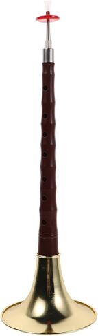 Suona Horn Abs الراتنج أداة الرياح الصينية التقليدية النحاسية الخشبية Suona للمبتدئين مع قوة عالية للتآكل ومقاومة التشقق، لون ذهبي مناسب للثقافة in Kuwait