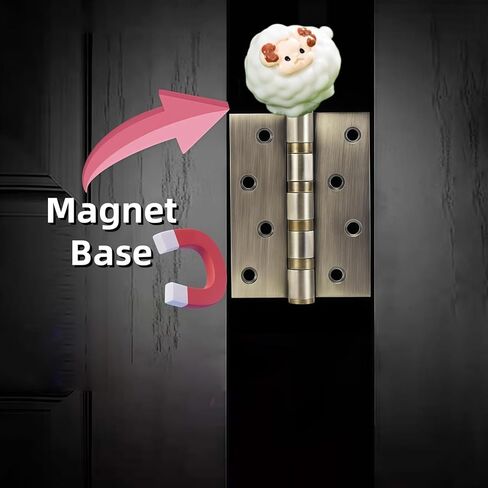 Cute Mini Creative Goat, Sheep Hinge Heads Decorative Topper Set 6PCS, Home Decoration,Magnetic Hinge Head Toppers Door Hinge in Saudi Arabia