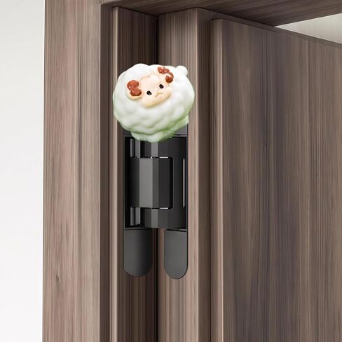 Cute Mini Creative Goat, Sheep Hinge Heads Decorative Topper Set 6PCS, Home Decoration,Magnetic Hinge Head Toppers Door Hinge in Saudi Arabia