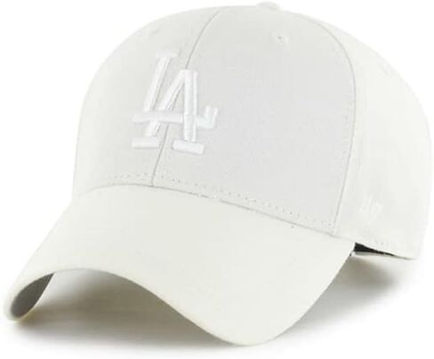 قبعة بيسبول 47 Los Angeles Dodgers للرجال والنساء MVP قابلة للتعديل، مقاس واحد، قبعة وشعار باللون الكريمي/الأبيض الطبيعي، مقاس واحد in Saudi Arabia