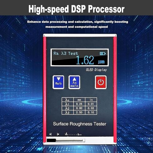 Sur-face Roughness Tester, Digital Concrete Rebound Tester, high Precision 0.01μm Portable profilometer, Measuring Range Ra/Rq 0.05~15.0μm Rz/Rt 0.1~50.0μm in Saudi Arabia