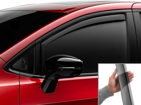 Weathertech مخصص تناسب النافذة الجانبية المنحرفات لكرايسلر باسيفيكا ، باسيفيكا هايبرد ، فوياجر - (80840IM) ، الزوج الأمامي - داكن الصبغة in Kuwait