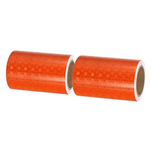 PATIKIL Reflective Tape, 2 Roll 3 Inch x 10 Ft Waterproof Self Adhesive High Visibility Caution Warning Safety Tape Reflector for Trucks Trailers Cars, Red in Saudi Arabia