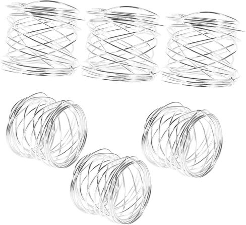 STOBAZA 6 Pcs Silver Napkin Rings Set Metal Buckles for Paper Napkins Wedding Party Table Decorations Elegant Napkin Holders for Home Dining Special Occasions in Saudi Arabia