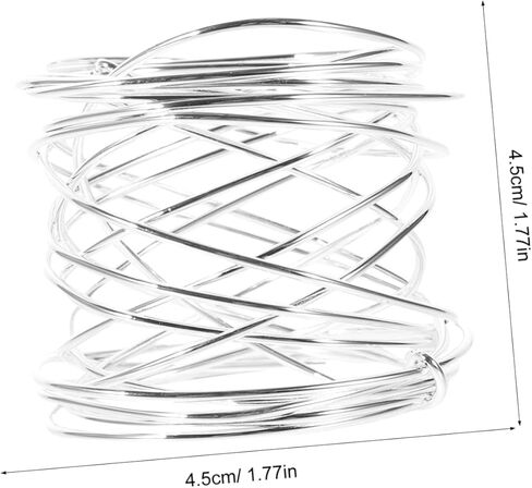 STOBAZA 6 Pcs Silver Napkin Rings Set Metal Buckles for Paper Napkins Wedding Party Table Decorations Elegant Napkin Holders for Home Dining Special Occasions in Saudi Arabia