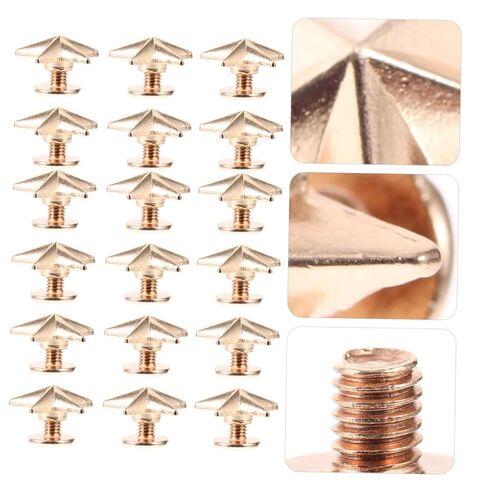 Healifty 80pcs Studs for Clothing: Star Studs Rivets - DIY Punk Decorations - Alloy Spikes for Hats Shoes Belts and Bags - Clothing Accessories in Saudi Arabia