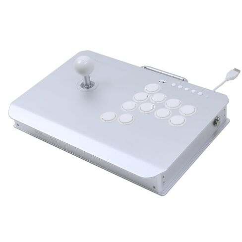 Varmilo Kassai Pro Arcade Fight Stick, Rapid Trigger Controller, Tournament Grade for Fighting Games (Lunar Silver), Compatible with PC/PS4/PS5/Switch1/Switch2 in Kuwait
