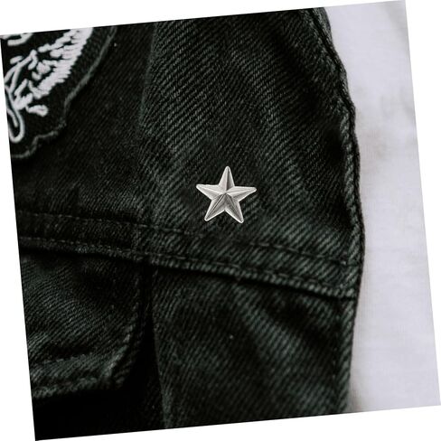 Cabilock 50 قطعة من مسامير Punk Star Spike لتزيين الملابس DIY مجموعة صياغة سبائك للأحذية والقبعات والأحزمة والحقائب للأزياء الشريرة والمشروعات الحرفية in Saudi Arabia
